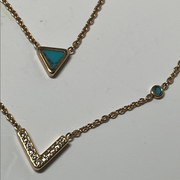 FOSSIL Gold tone Steel multi strand Necklace - Picture 3 of 7